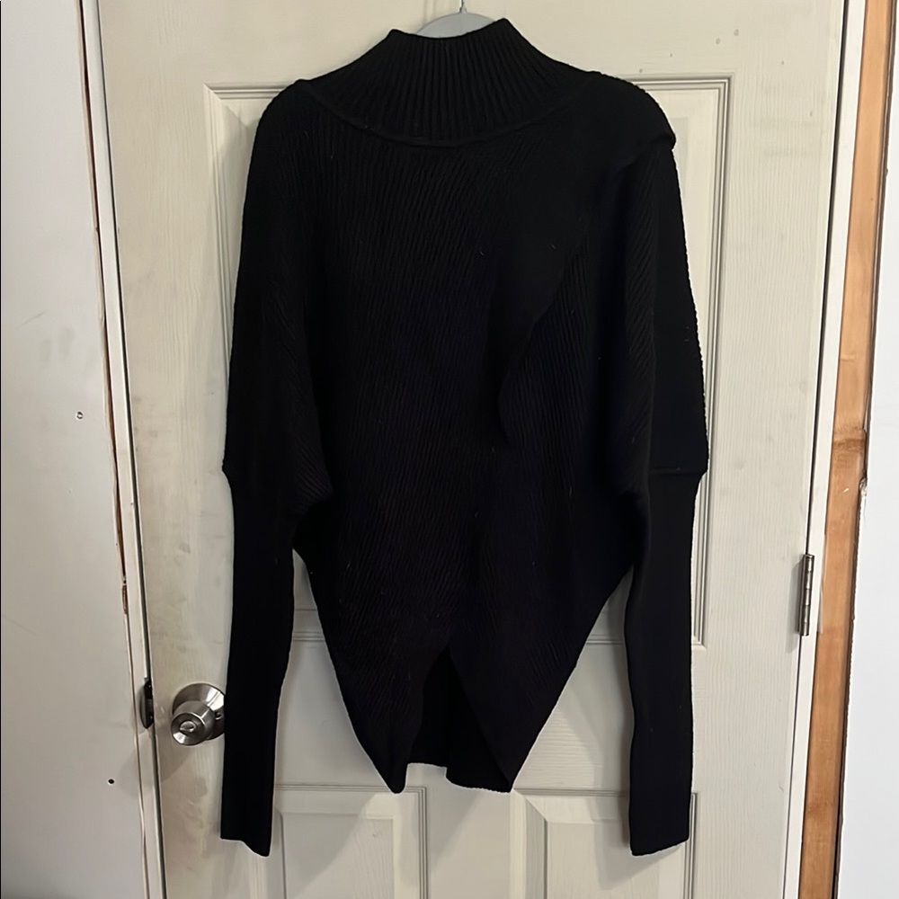 Elan Black Cowl Neck Sweater